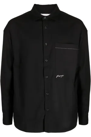 Izzue Bead-embellished badge-detail shirt