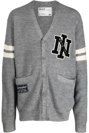 Izzue Logo-patches V-neck cardigan