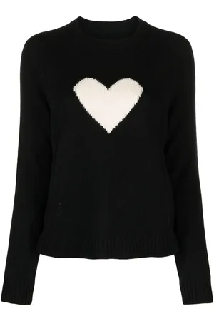 Zadig & Voltaire Heart-motif cashmere jumper