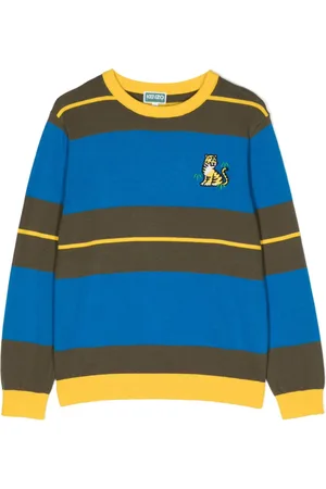 Kenzo Logo-print striped sweatshirt