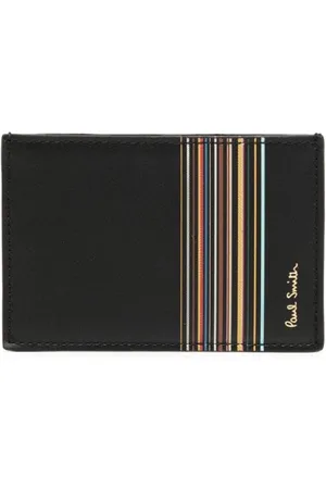 Paul Smith Signature Stripe leather cardholder