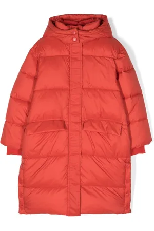Stella McCartney Logo-embossed hooded padded coat