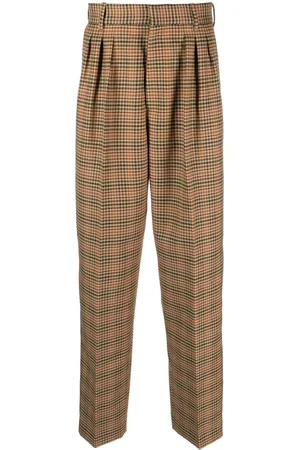 Kenzo Checkered pleated tailored trousers