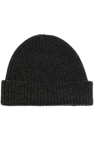 PRINGLE OF SCOTLAND Ribbed-knit turn-up brim beanie