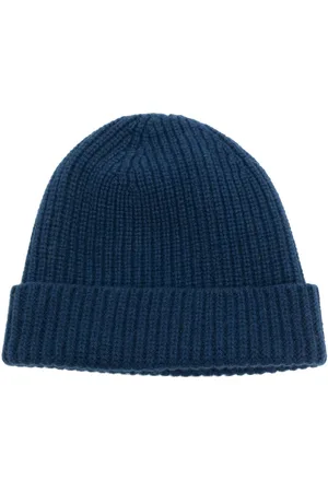 PRINGLE OF SCOTLAND Ribbed-knit turn-up brim beanie