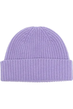 PRINGLE OF SCOTLAND Ribbed-knit turn-up brim beanie