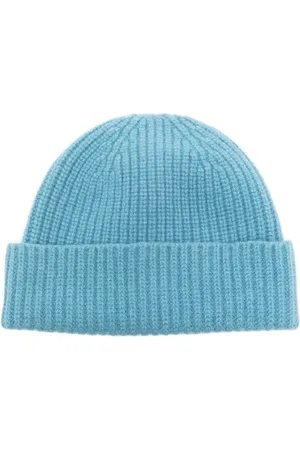 PRINGLE OF SCOTLAND Ribbed-knit turn-up brim beanie