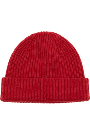 PRINGLE OF SCOTLAND Ribbed-knit turn-up brim beanie