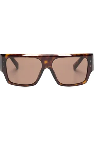 Dolce & Gabbana Tortoiseshell rectangle-frame sunglasses