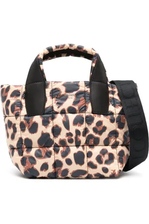 VeeCollective Mini Porter leopard-print tote bag