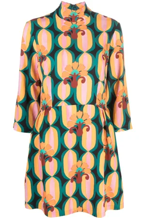 La DoubleJ Juliet geometric-print minidress