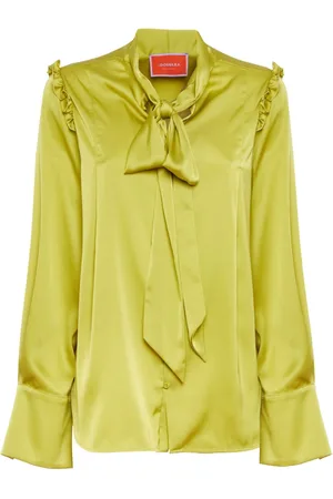 La DoubleJ Ascot attached-scarf shirt