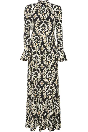 La DoubleJ Visconti Ghirlanda-print maxi dress