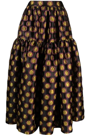 La DoubleJ Oscar graphic-print skirt