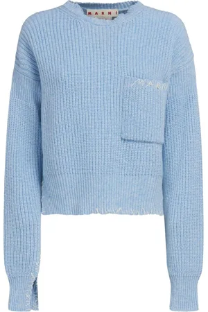 Marni Logo-embroidered virgin wool jumper