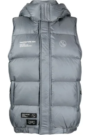 Izzue Detachable-hood quilted down gilet