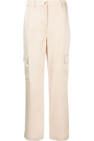 Michael Kors Straight-leg satin-finish trousers