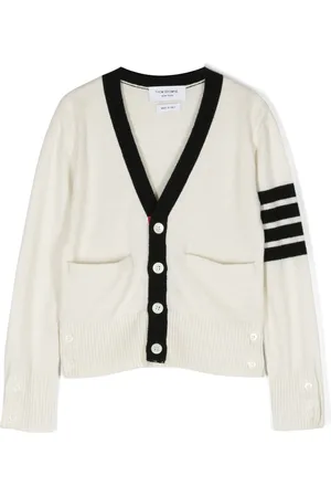 Thom Browne Stripe-detailing wool-blend cardigan