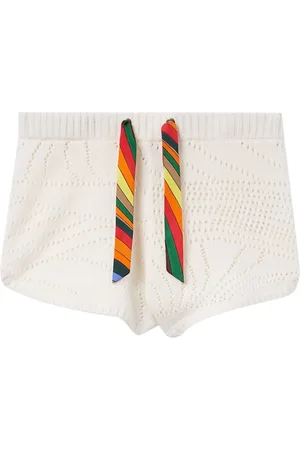 Puccini Pointelle-knit cashmere shorts