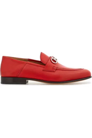 Salvatore Ferragamo Gancini-buckle leather loafers