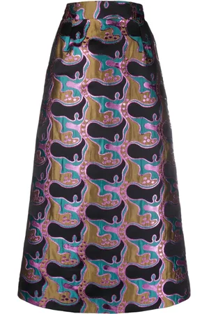 La DoubleJ Baia graphic-print skirt