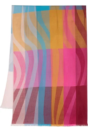 Paul Smith Swirl Stripe colour-block scarf
