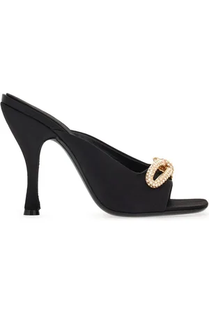 Salvatore Ferragamo 105mm crystal-embellished bow-detailing mules