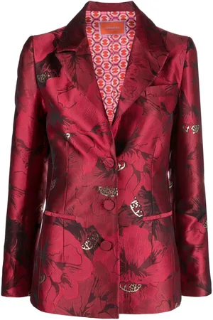 La DoubleJ 24/7 brocade single-breasted blazer