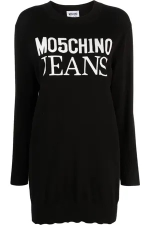 Moschino Logo intarsia-knit minidress