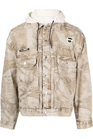A Bathing Ape Layered denim jacket