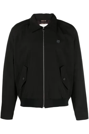 Maison Kitsuné Fox-appliqu?? cotton bomber jacket