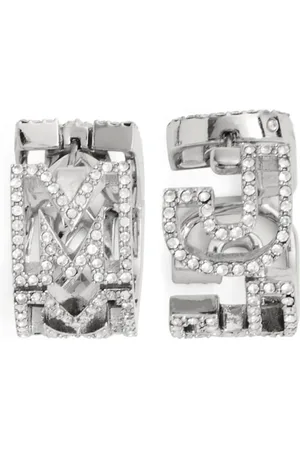 Marc Jacobs The Monogram pav?? huggie earrings