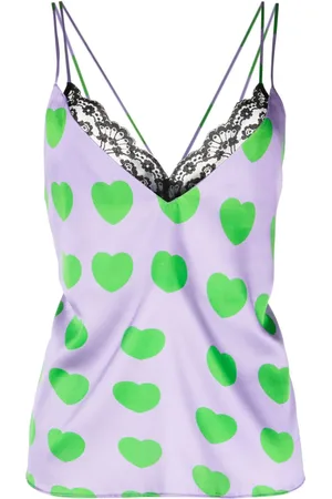 Natasha Zinko Heart-print cami top