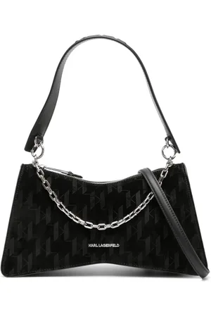 Karl Lagerfeld K/Seven Element monogram suede tote bag