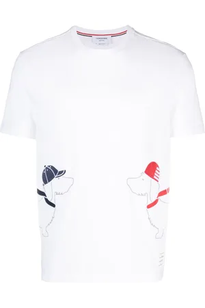 Thom Browne Graphic-print short-sleeve T-shirt
