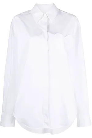 Moschino Heart-patch cotton shirt
