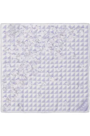 Prada Floral-print silk scarf