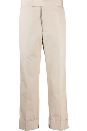 Thom Browne Tailored cropped twill trousers
