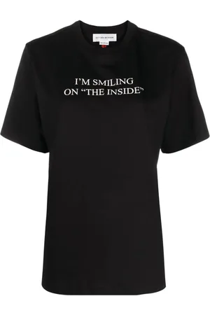 Victoria Beckham Slogan-print organic cotton T-shirt