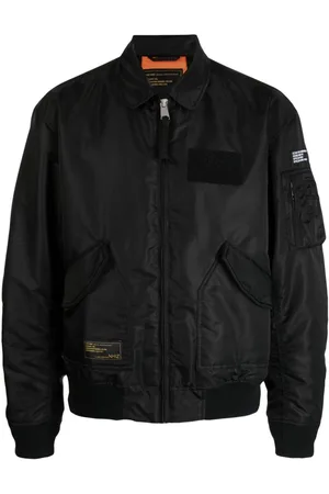 Izzue Logo-embroidered bomber jacket