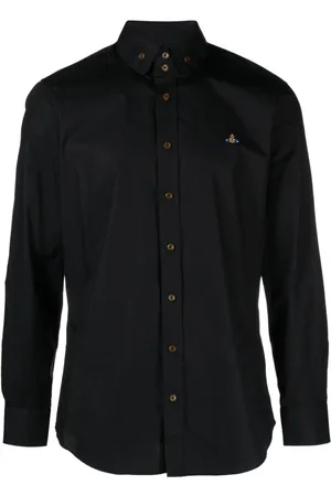 Vivienne Westwood Orb-embroidered poplin shirt