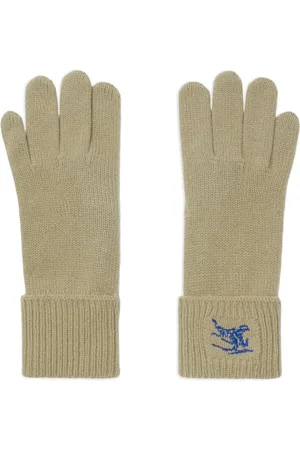 Fun Mix intarsia-knit logo wool gloves