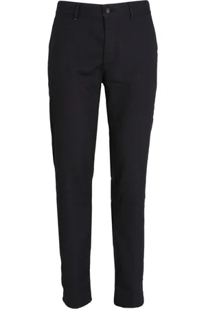 Buy Tapered Fit Flat-Front Trousers Online at Best Prices in India -  JioMart.