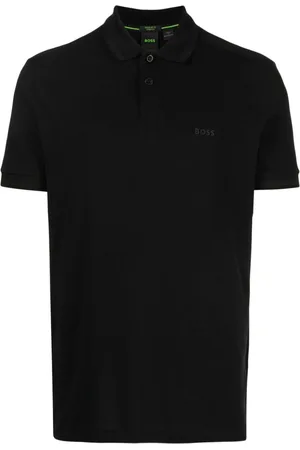 HUGO BOSS Logo-embroidered cotton polo shirt