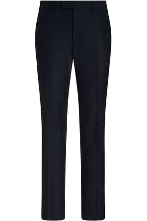 Etro Jacquard tapered-leg trousers