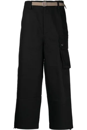 Spoonyard Cropped wide-leg cargo trousers