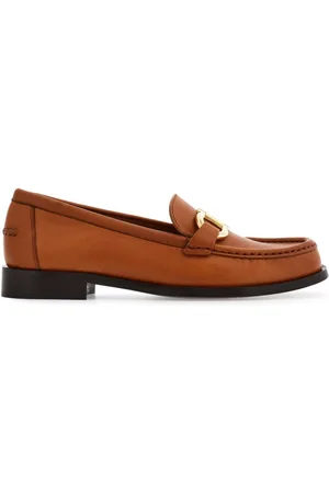 Salvatore Ferragamo Gancini-plaque leather loafers