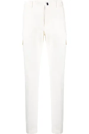Incotex Mid-rise slim-cut cargo trousers