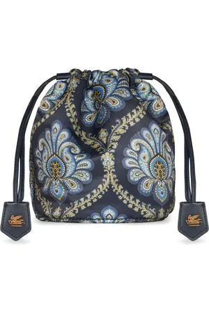 Etro Paisley-print satin clutch bag