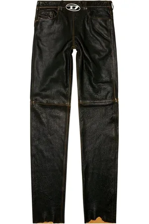 Diesel P-Kooman leather trousers